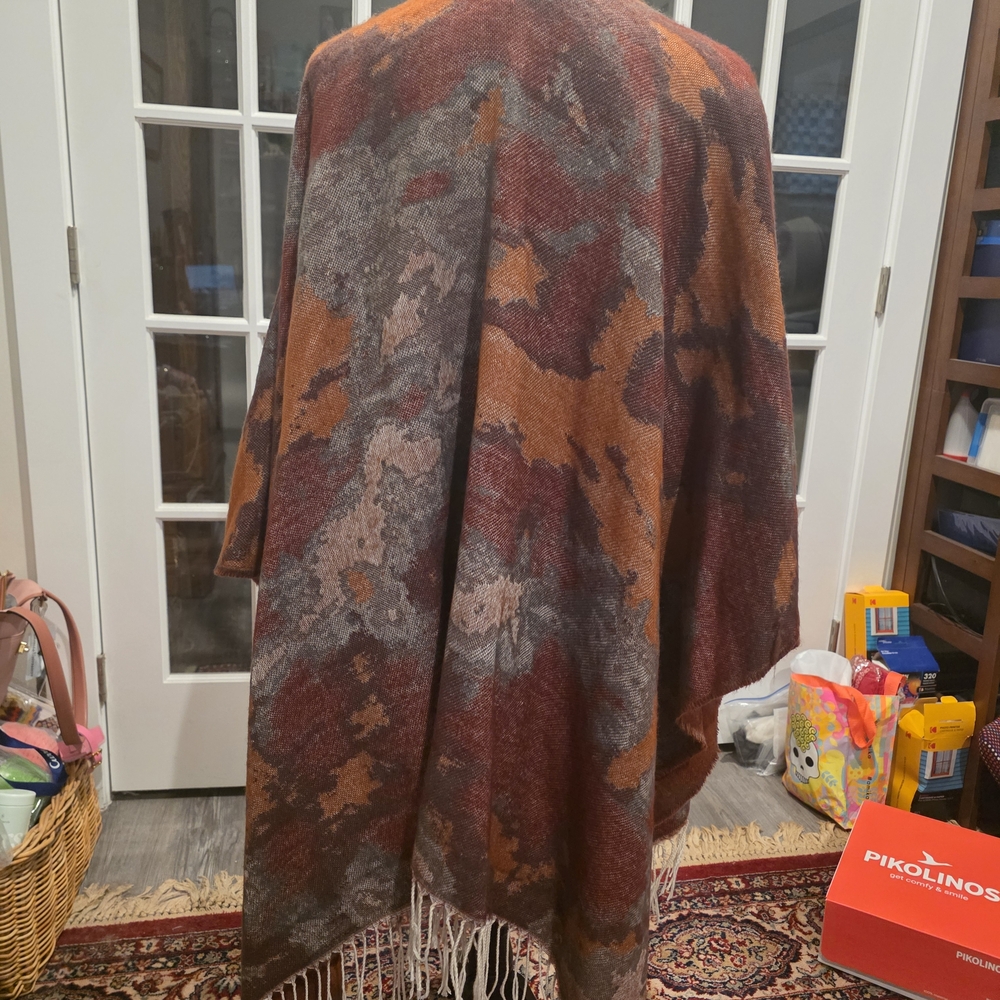 Multicolor Fringe Shawl - Picture 5 of 5